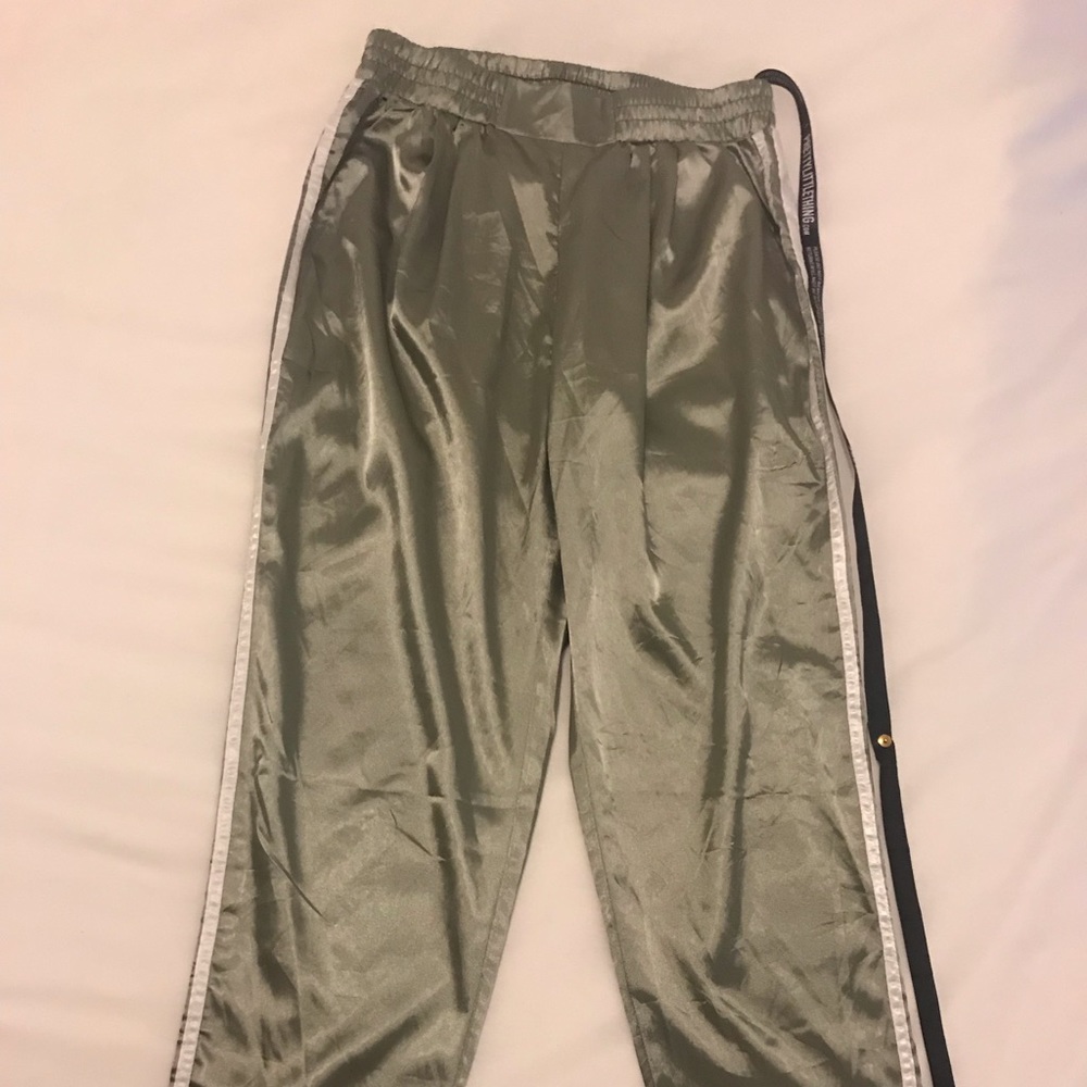 Silk joggers, never worn, Run a little small